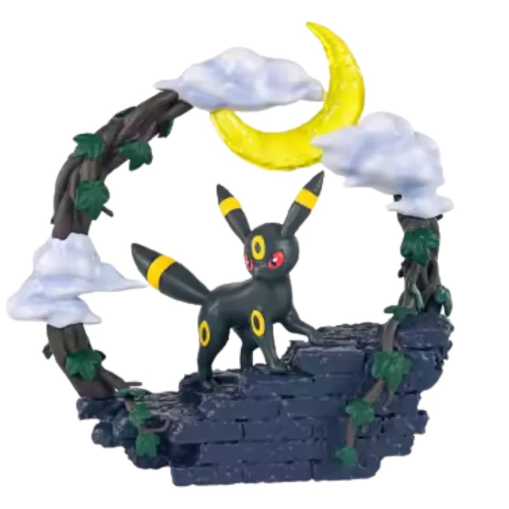 Pokemon Umbreon Re-Ment Circular Diorama Figure Figurine Toy Eeveelution New